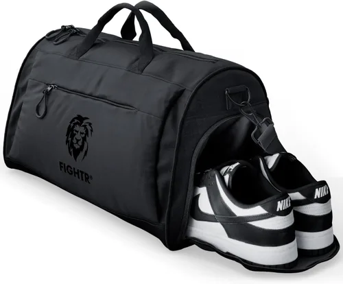 FIGHTR Sports bag & travel Duffel bag for men and women - with shoe compartment & wet compartment - bag for sports, fitness & travel - training bag,
