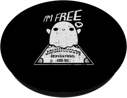 Vista 3 de Ouija Board - Disfraz perezoso de Halloween, divertido espíritu fantasma Wiccan PopSockets MagSafe PopGrip para iPhone