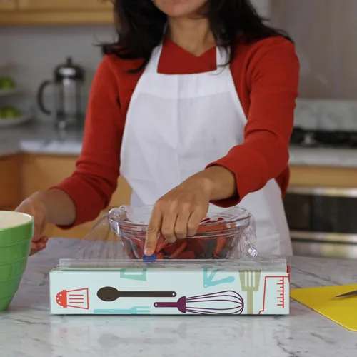Vista 5 de Dispensador de envoltura de plástico triangular Chicwrap, Herramientas de cocinero