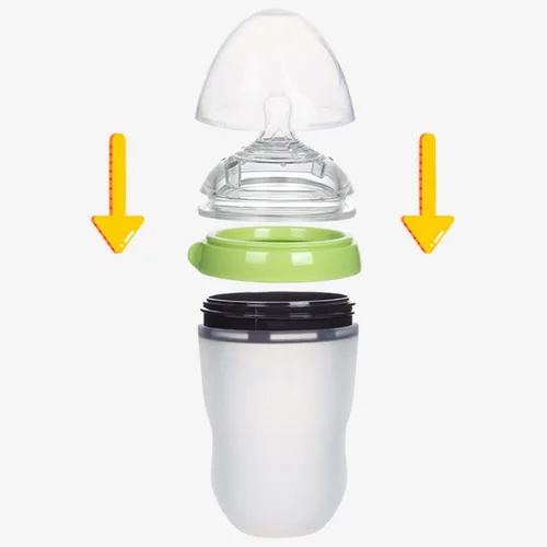 Vista 2 de Tapas de biberón de repuesto para biberones Comotomo, 5 onzas y 8 onzas (paquete de 4)