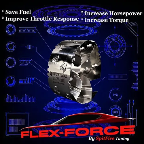 Vista 2 de Fits Nissan Altima - Flex-Force Performance Fuel Saver Intake Turbo Fan Kit by SpitFire Tuning