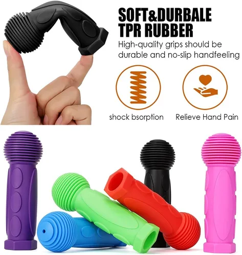 Vista 3 de Puños de scooter - Manillar de bicicleta para niños de 0.874 in Empuñaduras de mango de scooter para 2, 3, 4 ruedas, scooter Kick Kid Scooter