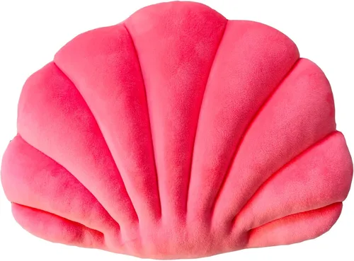Vista 9 de YRXRUS Almohadas con forma de concha, almohada en forma de concha verde lago, almohada decorativa pequeña y linda con forma de concha marina