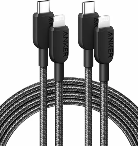 Vista 7 de Anker Cable USB C a Lightning 310 (3 pies, negro), certificado MFi para iPhone serie 14 y más (cargador no incluido)