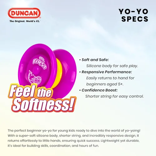 Vista 4 de Duncan Toys First Yo! - Mejor Yo-Yo Principiante para Niños, Yo Yo Sensible, Juguetes YoYo - Azul/Verde