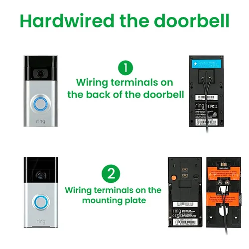 Vista 3 de Timbre de video transformador de potencia especial, adaptador de corriente de timbre de 18 V 500 mA, adaptador de corriente para timbre de puerta