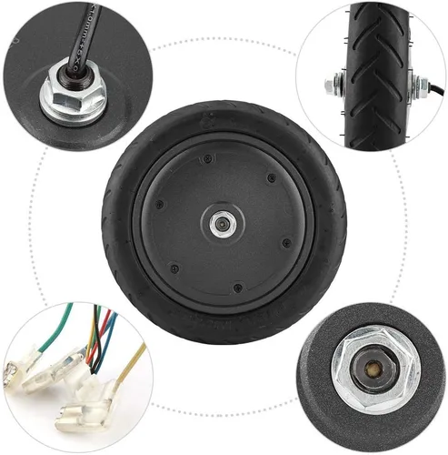 Vista 7 de Neumático de rueda de motor de 250 W para Xiaomi M365 Scooter eléctrico neumático EScooter rueda antideslizante neumático amortiguador neumático