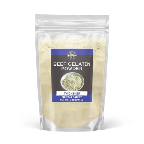 Birch & Meadow Gelatina en polvo de ternera, 2 libras, sin sabor, sopa y salsas, espesante