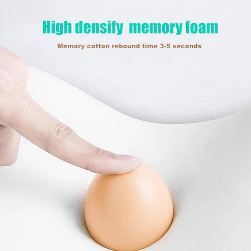 Vista 6 de Newgam - Almohada de apoyo lumbar/cojín de respaldo, respaldo ortopédico de espuma viscoelástica con malla 3D transpirable para asiento de coche