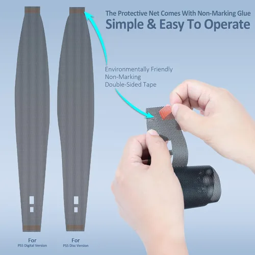 Vista 2 de Wabracket Dust-proof kits for PS5, with Console Dust Protection Cover , 2pcs Dust Filters , 8 dust-proof silicone plugs . Detachable Dust Kits for