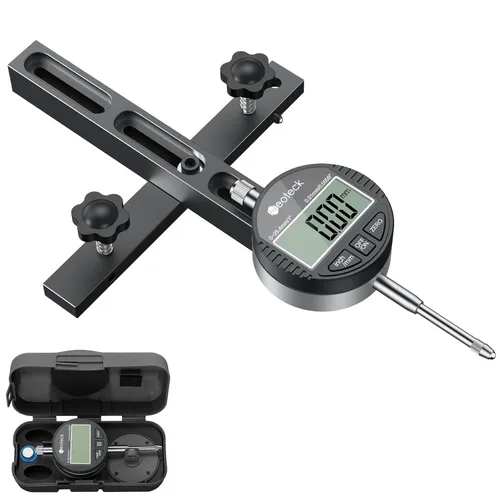 Vista 9 de Neoteck Indicador de Dial Digital de 0-1'' para Sierra de Mesa Adecuado para Sierras de Mesa con un Ancho de Ranura de 3/4" (19mm) o más