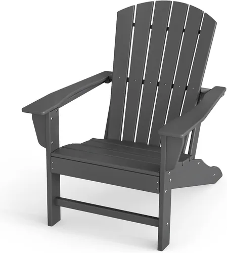 Vista 31 de BRIOPAWS Adirondack - Juego de 2 sillas para hoguera, de gran tamaño, plástico HDPE, resistente a la intemperie, para terraza, exterior, piscina