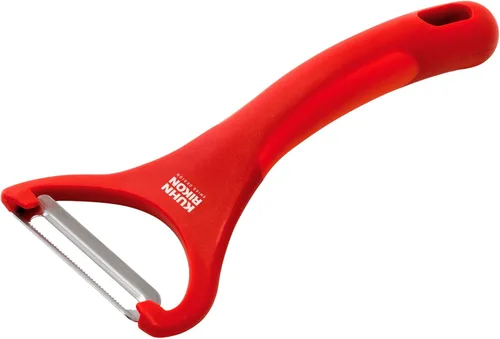 Vista 4 de Kuhn Rikon Piranha Y Peeler con hoja dentada de acero inoxidable, verde, 6.25 pulgadas
