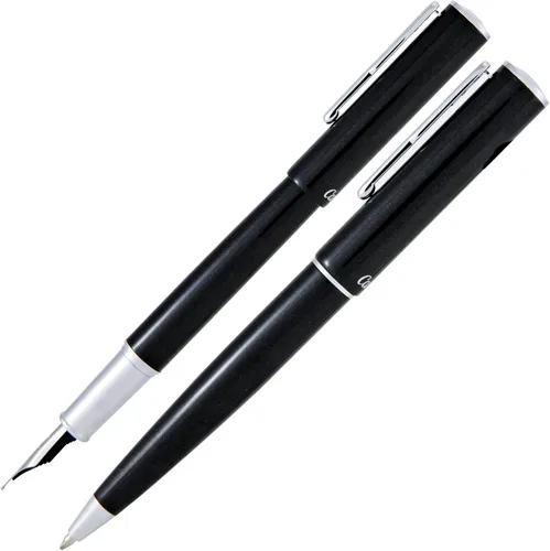 Vista 2 de Conklin Coronet - Juego de bolígrafos con punta fina (punta fina), color negro