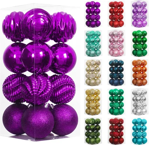 Vista 70 de XmasExp - Bolas de Navidad para colgar (34 unidades, irrompibles)