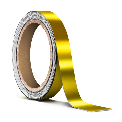 Vista 20 de VViViD Rollo de cinta de vinilo holográfica a rayas azules cromadas (1 pulgada x 25 pies)