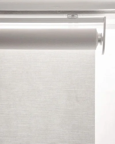 Vista 32 de CHICOLOGY Persianas enrollables, sin cordón, para el hogar, tratamientos de ventana, persianas de puerta, cortinas con filtro de luz, tejido blanco