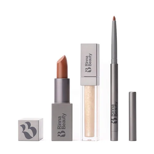 Vista 20 de Rinna Beauty Icon Lip Kit - Amelia - Kit de labios todo en uno, incluye lápiz labial, brillo de labios, delineador de labios, aspecto rosa dulce