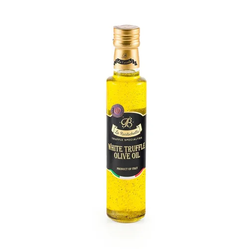 Vista 3 de La Rustichella - Aceite de oliva de trufa blanca 100% KOSHER 3.38 fl oz (3.4 fl oz) - Receta Kosher certificada - 100% Made in Italy, sin gluten