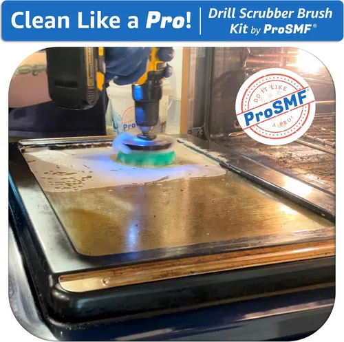 Vista 7 de Juego de cepillos multiusos medianos para taladro, accesorios de cepillo para taladro, cepillos de limpieza eléctricos, cocina, baño, gabinetes