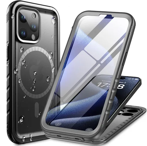 Vista 32 de Cozycase Compatible con funda impermeable para iPhone 11, protector de pantalla incorporado, cubierta de parachoques resistente de cuerpo completo