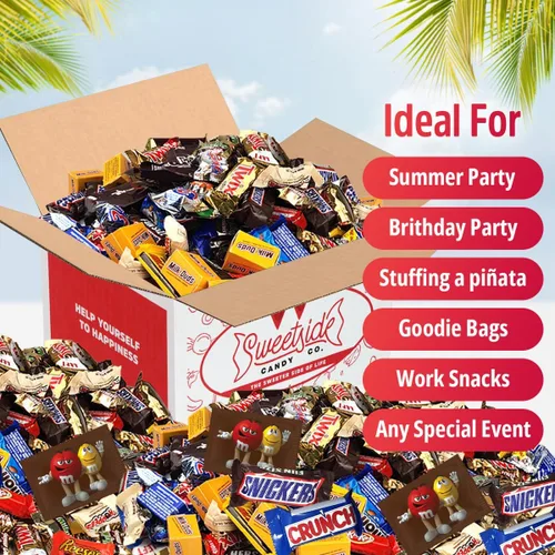 Vista 6 de Paquete variado de dulces de chocolate, dulces de chocolate a granel para fiestas, paquete variado de dulces de chocolate surtidos de 5 libras