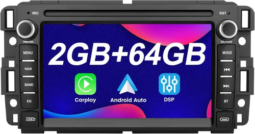 Vista 10 de Estéreo de coche Android 15 para Chevrolet Silverado Tahoe GMC Sierra Yukon con pantalla táctil HD de 7 pulgadas, CarPlay inalámbrico y Android
