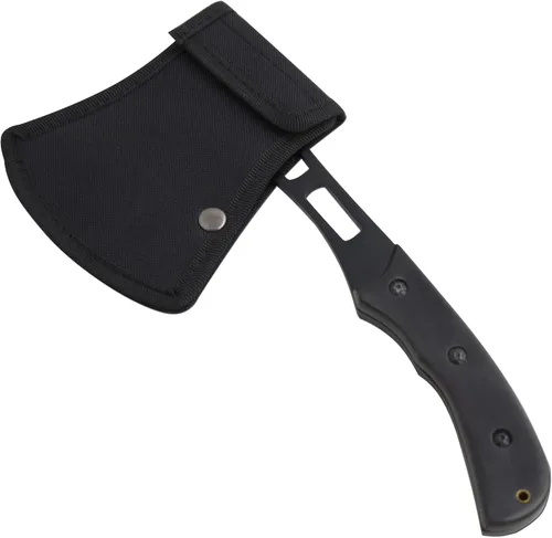 Vista 6 de Snake Eye Tactical Compact Tomahawk Full Tang Hacha de camping Aire libre Gaming (negro)