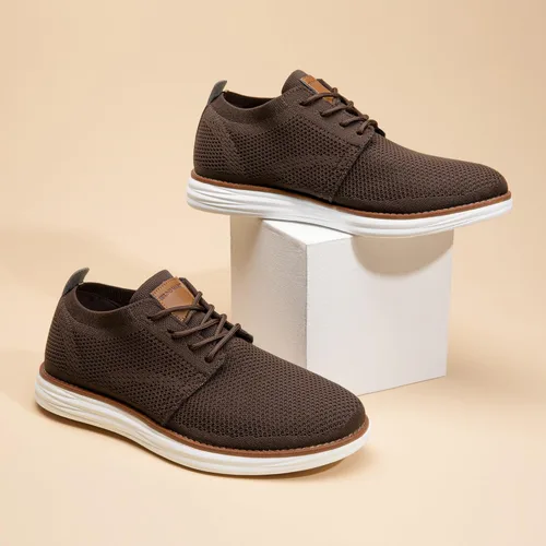 Vista 7 de Bruno Marc Zapatillas de malla para hombre Oxfords ligeras
