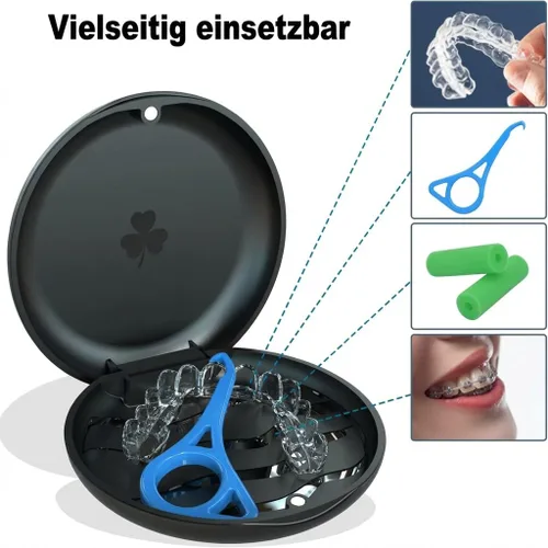 Vista 5 de BVN Estuche de retención con herramienta de extracción de alineador (paquete de 2), funda de protección bucal portátil y caja de dentadura