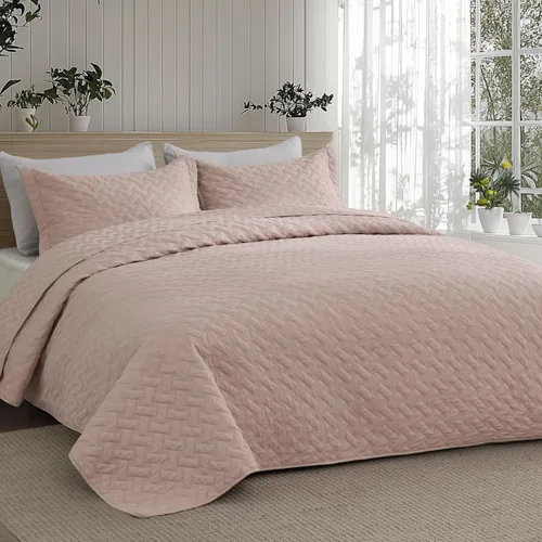 Vista 32 de Bedsure Colchas de tamaño individual – Colchas ligeras de tamaño individual con patrón de tejido de cesta, ropa de cama suave, colcha de edredón