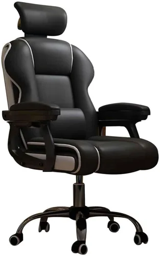 Silla ergonómica de oficina cómoda silla reclinable con respaldo alto para computadora con reposacabezas y almohada lumbar 40.2-43.3 in ajustable