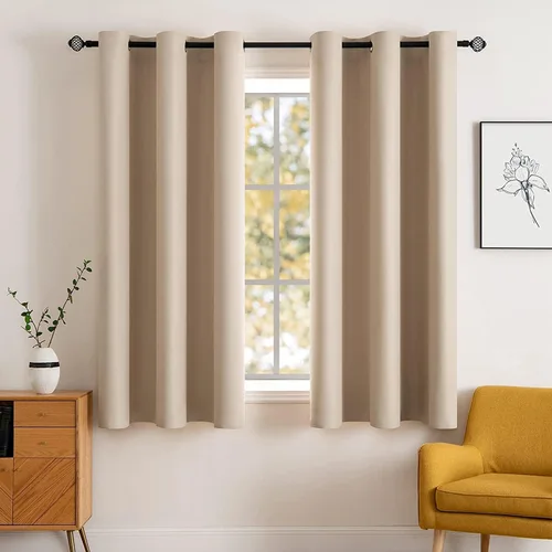 Vista 89 de MIULEE Cortinas opacas para dormitorio o sala de estar, juego de 2 paneles de cortina para ventana con aislamiento térmico y bloqueo de luz