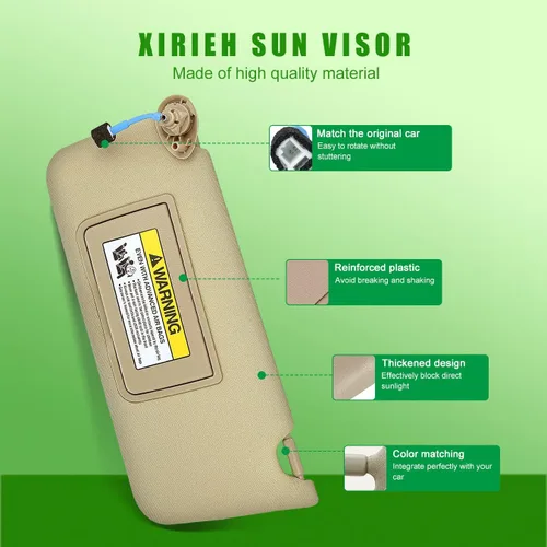 Vista 2 de Visera solar del lado izquierdo del conductor para Honda Accord 2008 2009 2010 2011 2012 2013 2014 2015 2016 2017, ensamblaje de repuesto