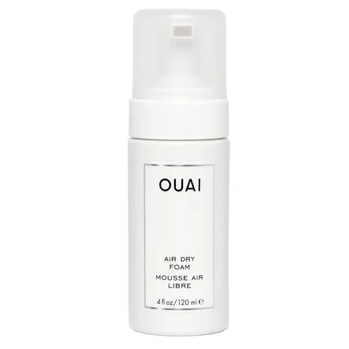 OUAI Air Dry Foam - Mousse para cabello rizado y ondas de playa (4 onzas) | Acondicionador y desenredante con extracto de col rizada y zanahoria,