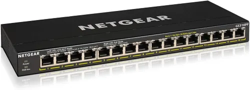 Vista 13 de NETGEAR Interruptor Gigabit Ethernet no administrado PoE de 5 puertos (GS305PP) - con 4 x PoE+ a 83W, montaje en escritorio o en pared