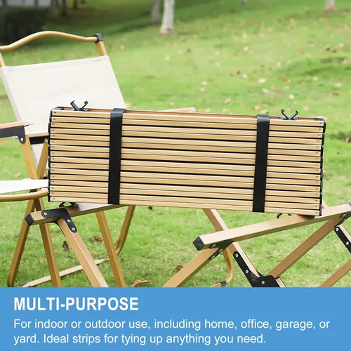 Vista 6 de Rollo de gancho y bucle de 1/2 pulgadas x 100 pies Tiras de doble cara, correas autoadhesivas Sujetadores reutilizables multiusos para el hogar