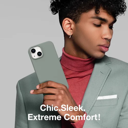 Vista 1021 de GONEZ Funda magnética para iPhone 14, compatible con Magsafe, con protector de pantalla + protector de cámara, forro de microfibra antiarañazos