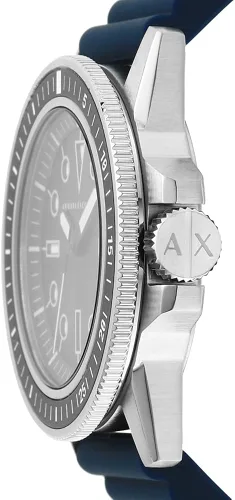 Vista 4 de Armani Exchange Men's Stainless Steel Dive Inspired Watch with Silicone Band or Steel Bracelet