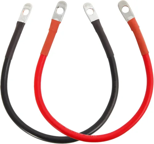 Vista 11 de TOPDC 2 AWG Cable de Batería Juego de Cables de Inversor de Batería de 2AWG 12 Pulgadas, Todo Conductor de Cobre con Terminales de Anillo de 3/8