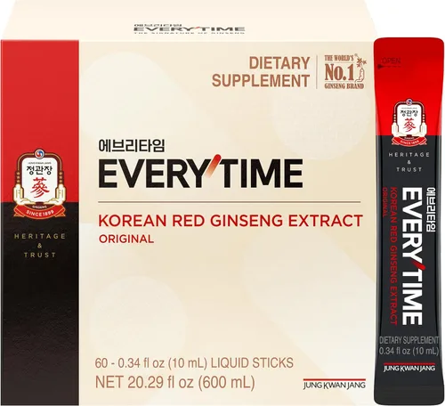 Vista 21 de JUNG KWAN JANG Extracto de ginseng rojo coreano Everytime 3000mg Suplemento energético sin azúcar, té de ginseng, suplemento de ginseng, comida