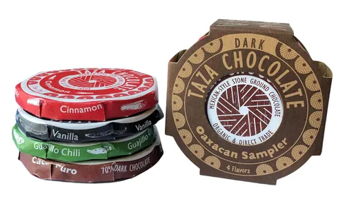 Vista 18 de Taza Chocolate Orgánico Mexicano Disco 50% Chocolate Negro, Canela, 2.7 onzas (12 unidades), Vegano