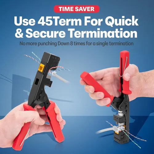 Vista 245 de Everest - Paquete de 50 conectores Keystone RJ45 Cat6 en ángulo de 45°, color blanco, conectores RJ45 hembra de perfil delgado, conector Keystone