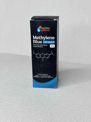 Vista 6 de Azul de metileno grado farmacéutico 1.69oz – Solución de grado USP 1% con solución equilibrada de electrolitos. Suplemento dietético de salud
