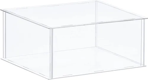 Vista 24 de MECCANIXITY Vitrina de acrílico Caja de plástico transparente montar escaparate a prueba de polvo 12.2x6.3x8 pulgadas para artículos coleccionables