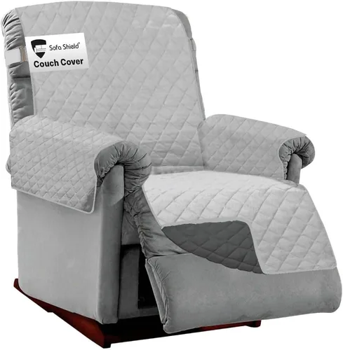Vista 117 de Sofa Shield - Funda para sillón reclinable con correa patentada, protector de cojín, funda reversible diseñada en EE. UU. resistente a manchas