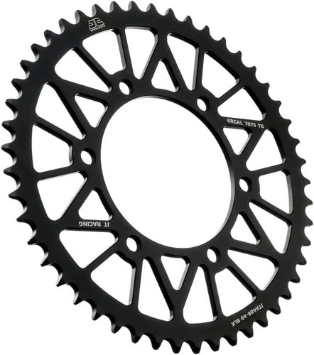 Vista 7 de JT Sprockets JTA486.43BLK - Piñón trasero de aluminio anodizado 7075 T6, color negro