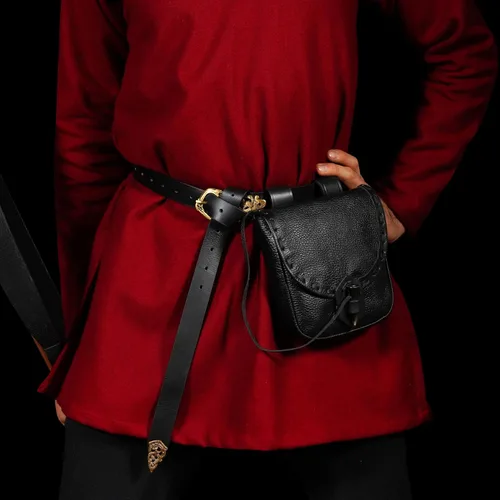 Vista 3 de Mythrojan Bolsa para cinturón Renacentista accesorios para disfraz LARP bolsa para cosplay