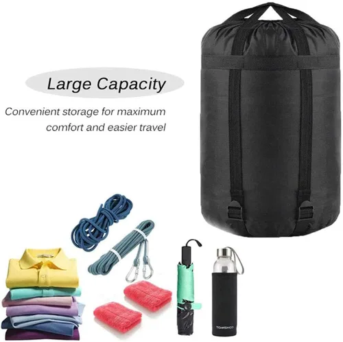 Vista 5 de MOOCY Saco de compresión para saco de dormir, 12L/24L/45L, saco de dormir, saco de dormir, organizador de sacos de dormir, gran sacos de dormir