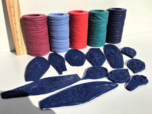 Vista 5 de Juego de rodillos de textura de estampado de hormigón y herramientas de mampostería para texturas de madera, kit de rodillos de madera épico